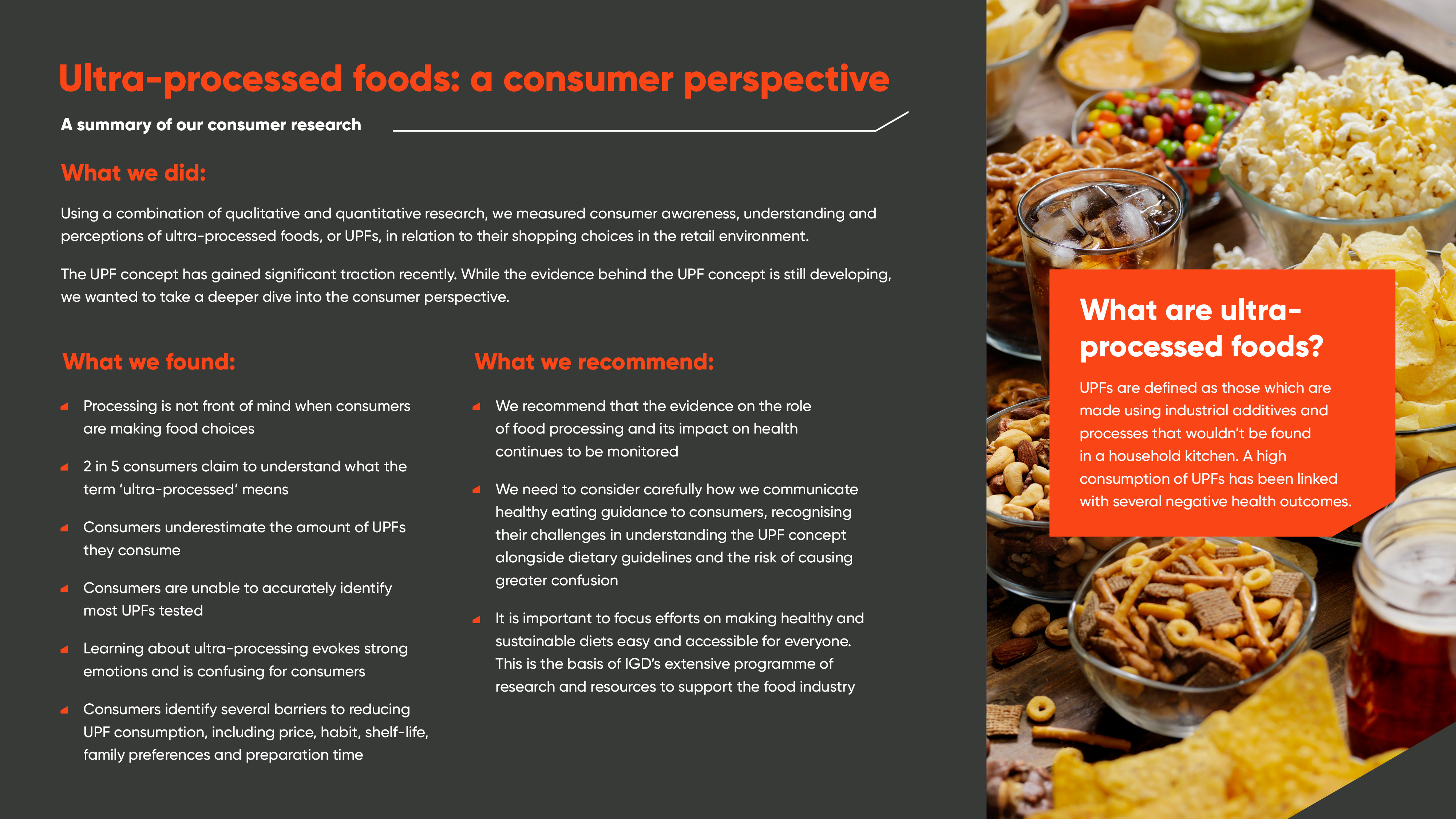 Ultra-processed food: a consumer perspective